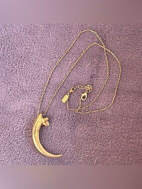 Pamela Love Eagle Talon Claw Goldtone Pendant Necklace